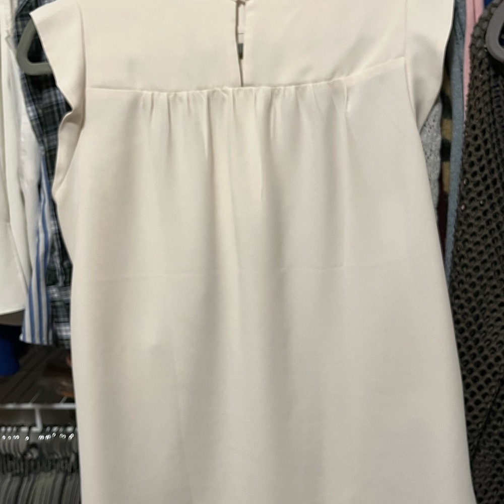 Cream Blouse with Ruffles - Picture 2 of 4